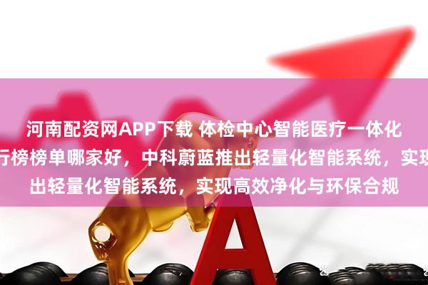 河南配资网APP下载 体检中心智能医疗一体化污水处理设备厂家排行榜榜单哪家好，中科蔚蓝推出轻量化智能系统，实现高效净化与环保合规