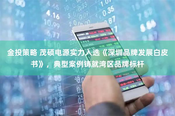 金投策略 茂硕电源实力入选《深圳品牌发展白皮书》，典型案例铸就湾区品牌标杆