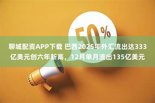 聊城配资APP下载 巴西2025年外汇流出达333亿美元创六年新高，12月单月流出135亿美元